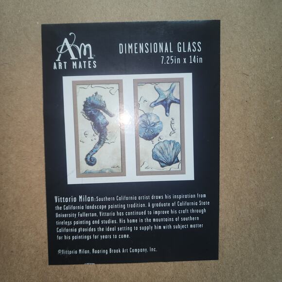 ART MATES EUC SEAHORSE DECOR 13" x 19" PRINT WALL ART PICTUREVITTORIO MILAN - Picture 6 of 7